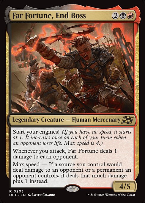 MTG Far Fortune, End Boss DFT 203 Regular Nonfoil