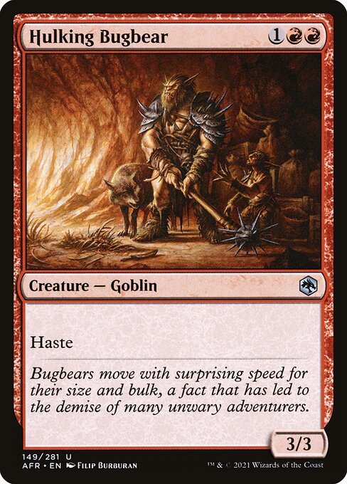 MTG Hulking Bugbear AFR 149 Regular Foil