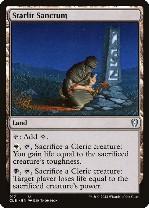 MTG Starlit Sanctum CLB 917 Commander Deck Nonfoil