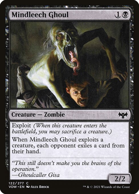 MTG Mindleech Ghoul VOW 122 Standard Nonfoil front