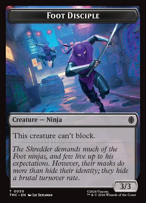 MTG Foot Disciple Token TMC 030 Token Nonfoil
