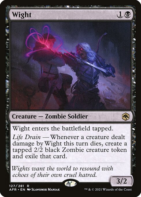 MTG Wight AFR 127 Regular Foil