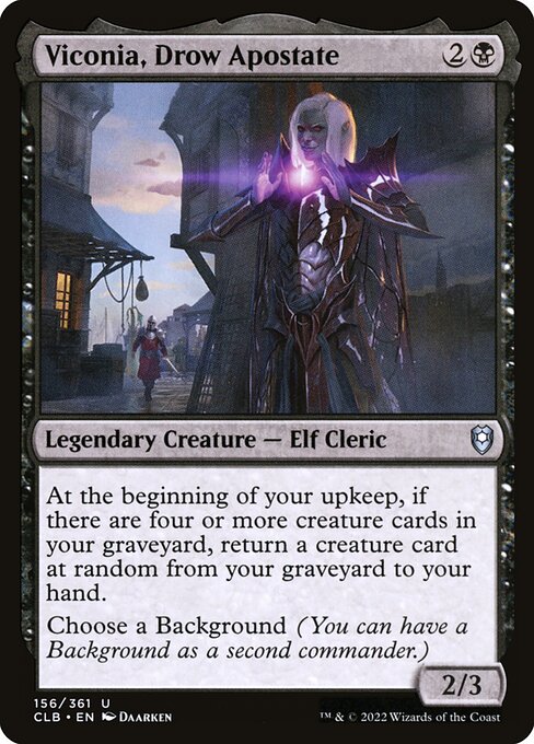 MTG Viconia, Drow Apostate CLB 156 Regular Nonfoil