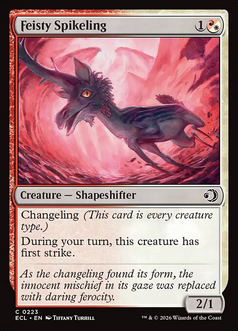 MTG Feisty Spikeling ECL 223 Regular Nonfoil