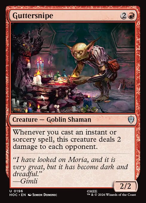 MTG Guttersnipe HOC 196 Regular Foil