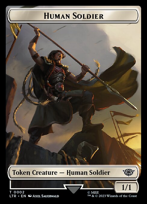 MTG Human Soldier Token LTR 002 Token Nonfoil