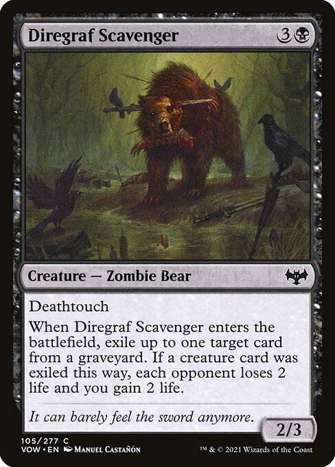 MTG Diregraf Scavenger VOW 105 Standard Foil front