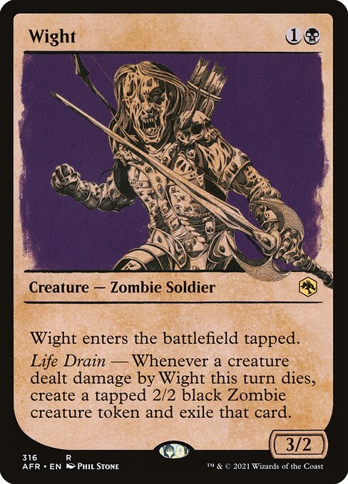 MTG Wight AFR 316 Rulebook Showcase Nonfoil
