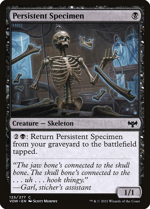 MTG Persistent Specimen VOW 125 Standard Nonfoil front
