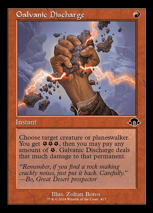 MTG Galvanic Discharge MH3 417 Retro Frame Nonfoil