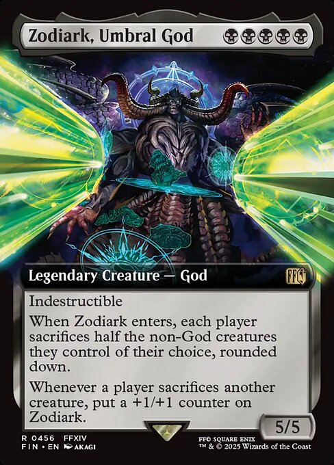 MTG Zodiark, Umbral God FIN 456 Extended Art Nonfoil