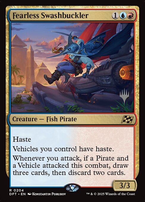 MTG Fearless Swashbuckler PDFT 204p Promo Pack Foil