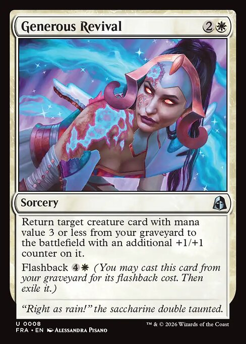 MTG Generous Revival FRA 008 Standard Nonfoil front
