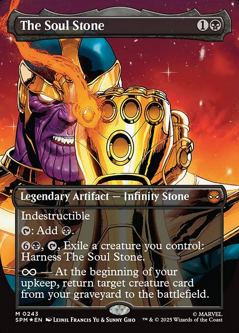 MTG The Soul Stone SPM 243 Borderless Gauntlet Soul Stone Foil