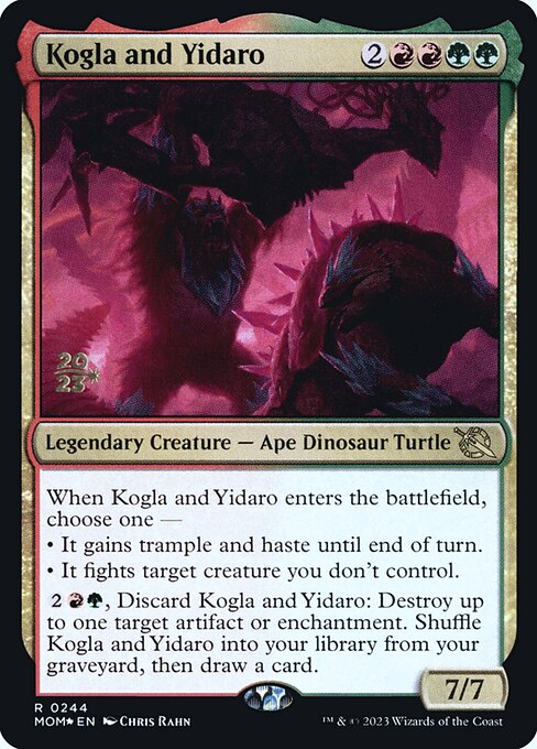 MTG Kogla and Yidaro PMOM 244s Prerelease Foil