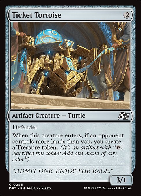 MTG Ticket Tortoise DFT 245 Regular Foil