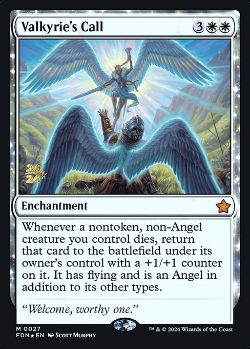 MTG Valkyrie's Call PFDN 027s Prerelease Foil