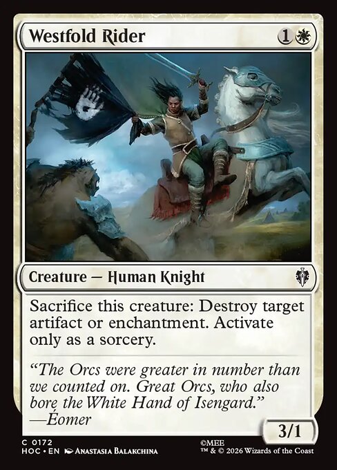 MTG Westfold Rider HOC 172 Regular Nonfoil