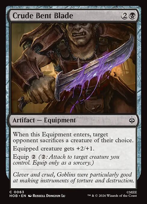 MTG Crude Bent Blade HOB 063 Regular Foil