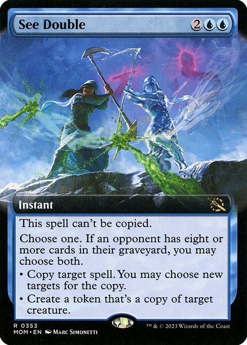 MTG See Double MOM 353 Extended Art Foil