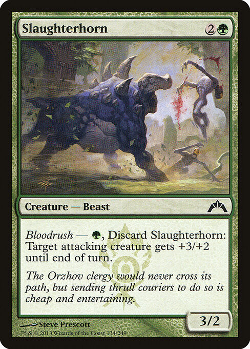 MTG Slaughterhorn GTC 134 Regular Foil