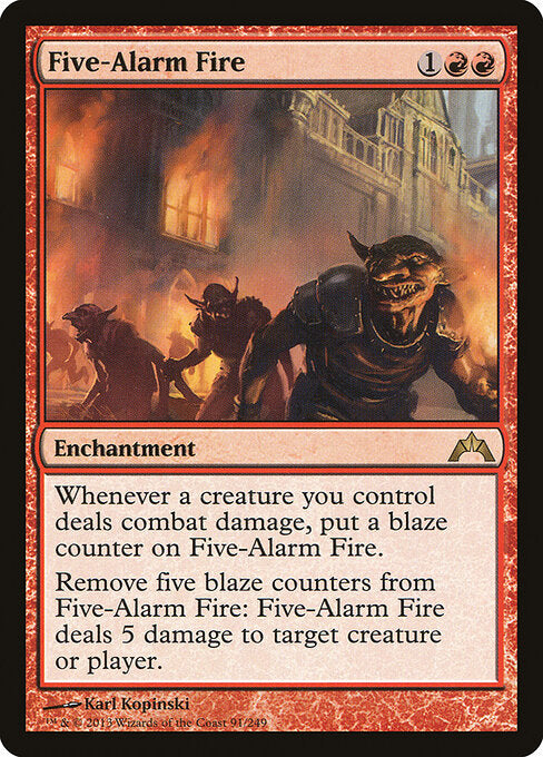 MTG Five-Alarm Fire GTC 091 Regular Foil