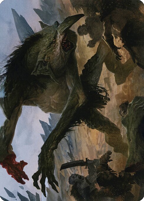 MTG Loathsome Troll AAFR 021 Art Card