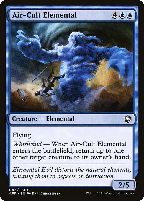 MTG Air-Cult Elemental AFR 045 Regular Foil