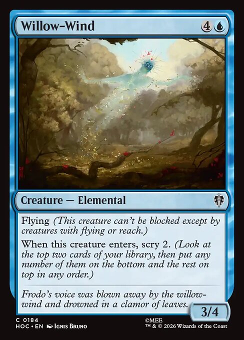MTG Willow-Wind HOC 184 Regular Foil