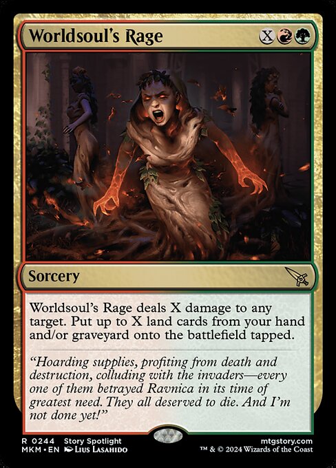 MTG Worldsoul's Rage MKM 244 Regular Foil