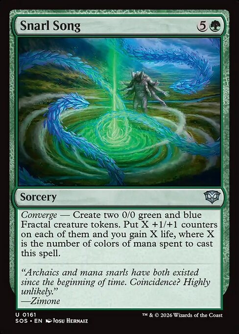 MTG Snarl Song SOS 161 Regular Foil