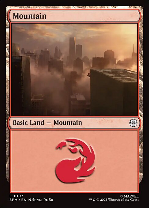 MTG Mountain SPM 197 Regular Basic Land Foil