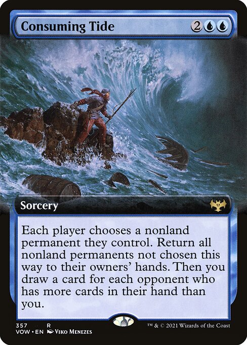 MTG Consuming Tide VOW 357 Extended Art Nonfoil front