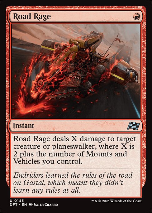 MTG Road Rage DFT 145 Regular Foil