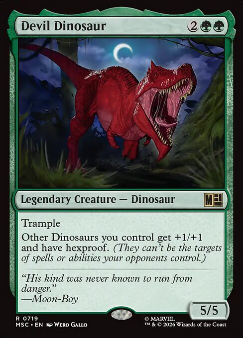 MTG Devil Dinosaur MSC 719 Regular Nonfoil