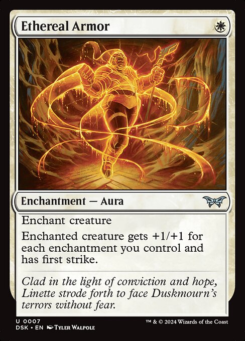 MTG Ethereal Armor DSK 007 Regular Nonfoil