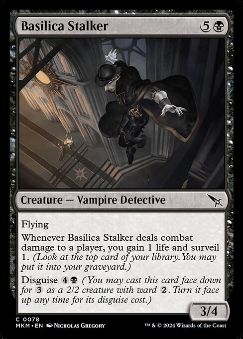 MTG Basilica Stalker MKM 078 Regular Nonfoil