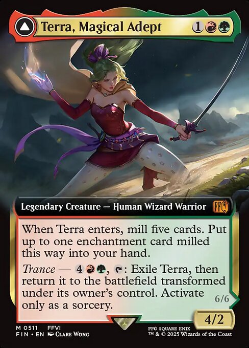 MTG Terra, Magical Adept // Esper Terra FIN 511 Extended Art Nonfoil