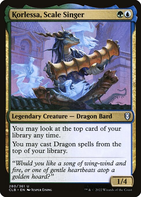 MTG Korlessa, Scale Singer CLB 280 Regular Foil