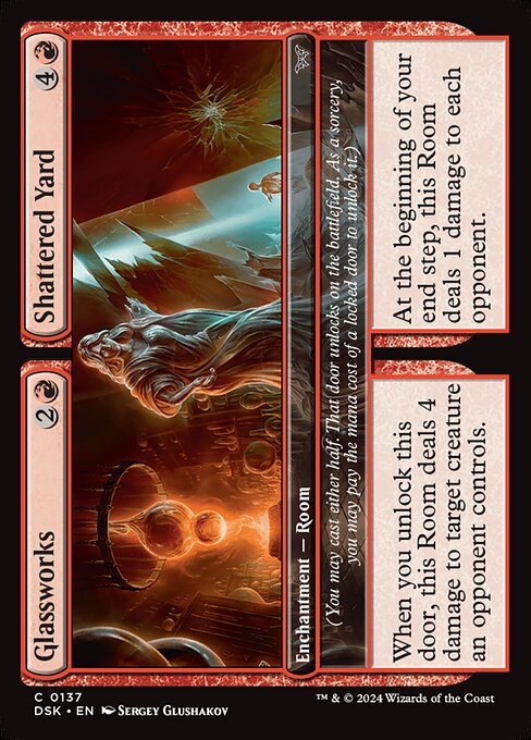 MTG Glassworks // Shattered Yard DSK 137 Regular Foil