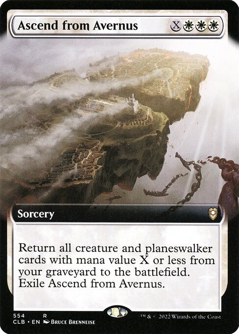 MTG Ascend from Avernus CLB 554 Extended Art Nonfoil