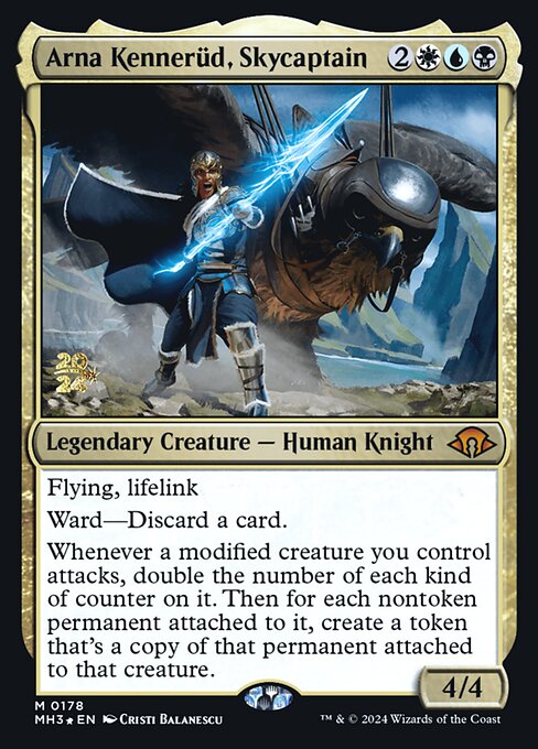 MTG Arna Kennerüd, Skycaptain PMH3 178s Prerelease Foil