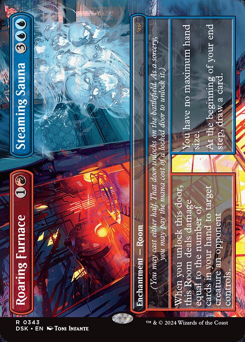 MTG Roaring Furnace // Steaming Sauna DSK 343 Borderless Nonfoil