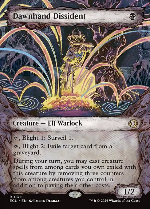MTG Dawnhand Dissident ECL 311 Borderless Nonfoil
