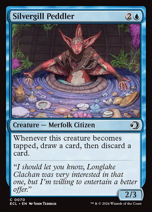 MTG Silvergill Peddler ECL 070 Regular Foil