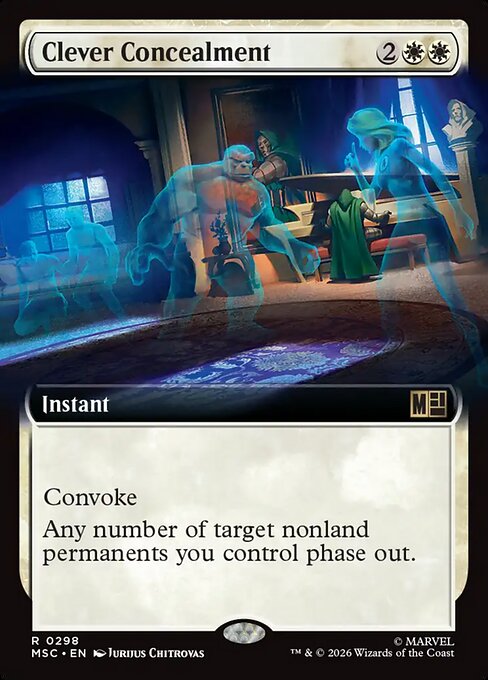 MTG Clever Concealment MSC 298 Extended Art Nonfoil