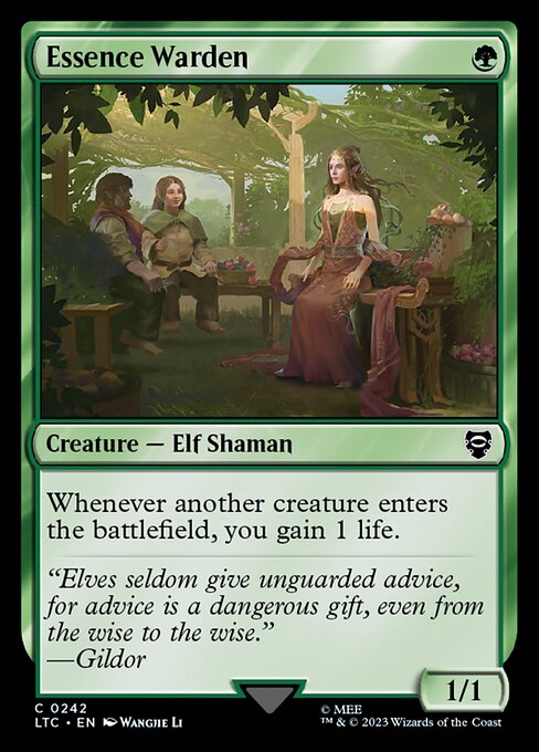 MTG Essence Warden LTC 242 Alternate Art Nonfoil