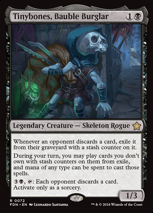 MTG Tinybones, Bauble Burglar FDN 072 Regular Nonfoil