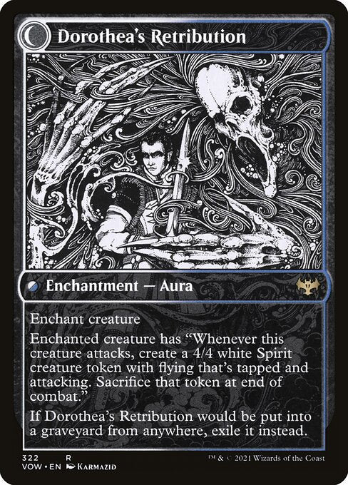 MTG Dorothea, Vengeful Victim // Dorothea's Retribution VOW 322 Showcase Eternal Night Nonfoil reverse