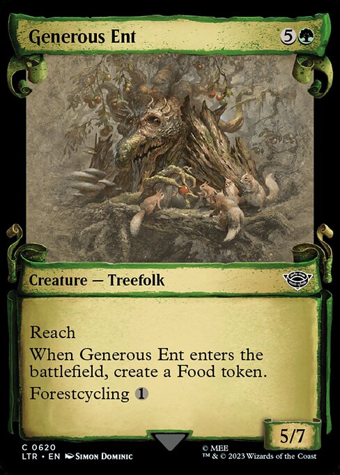 MTG Generous Ent LTR 620 Showcase Scrolls of Middle-earth Nonfoil